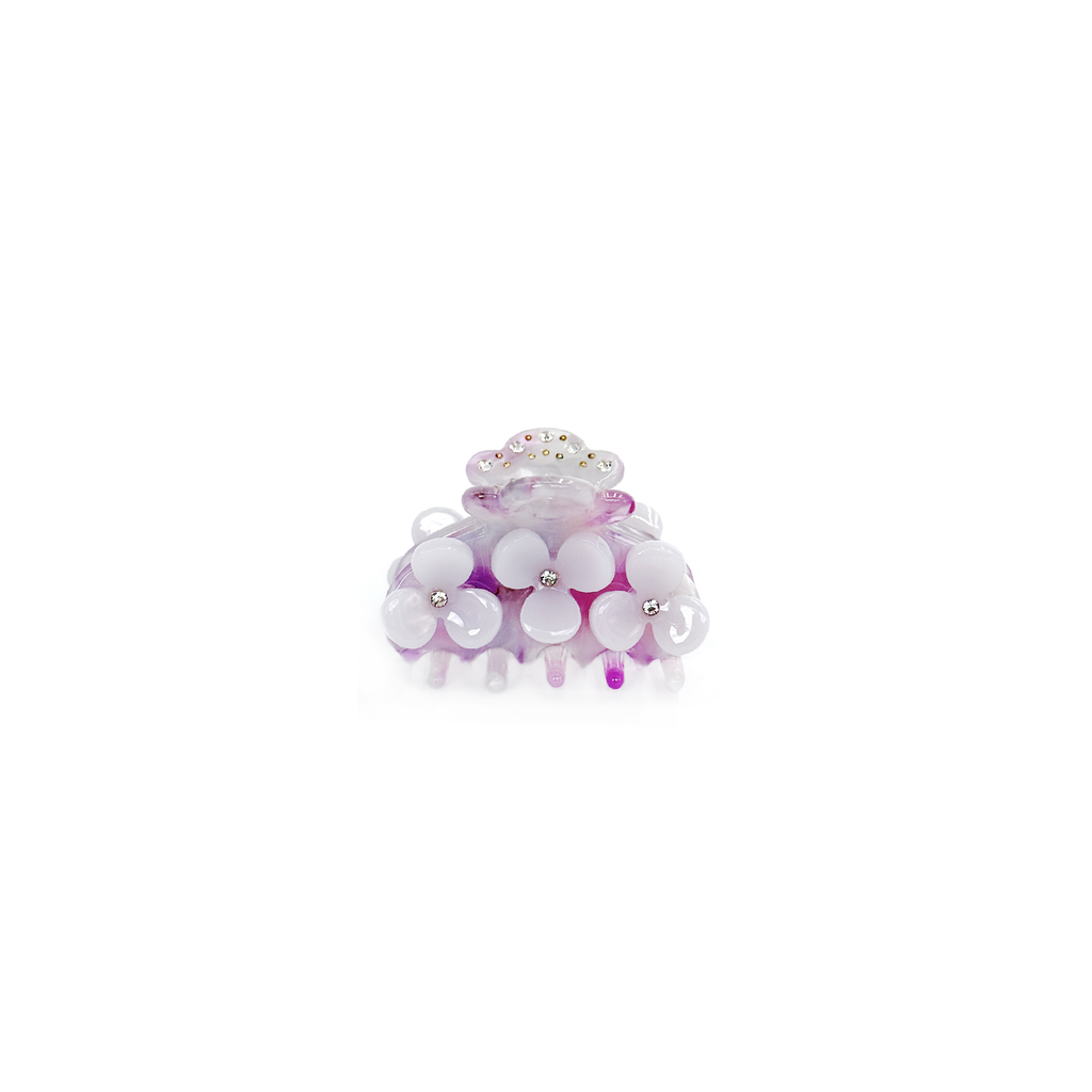 Mini Lavender Flower Clip