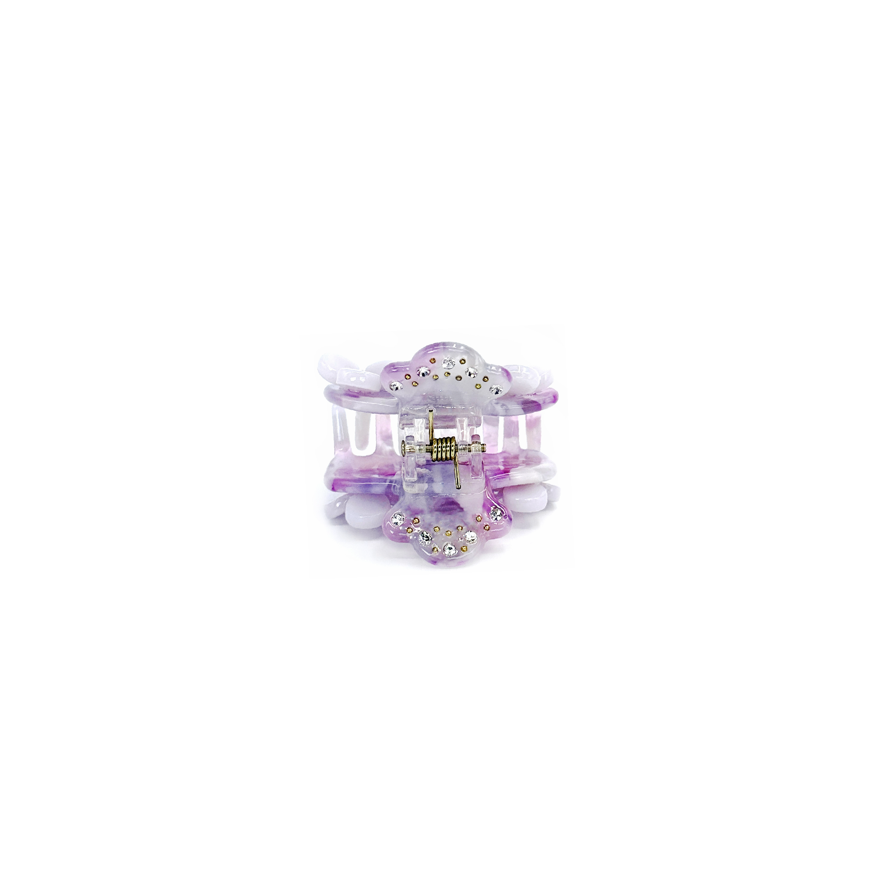 Mini Lavender Flower Clip